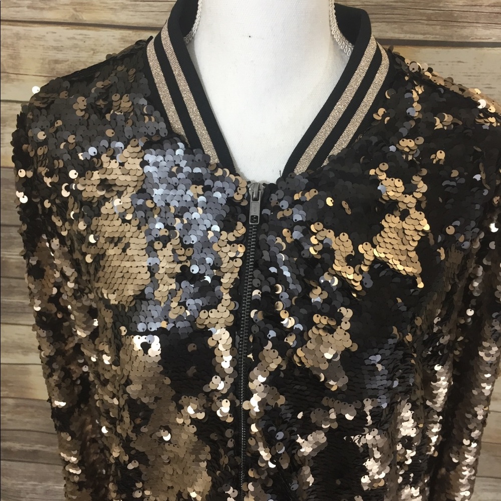 Gold/ Black Sequin Jacket